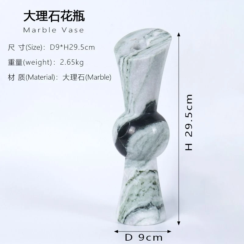 Green marble vase 1 Green marble vase 1