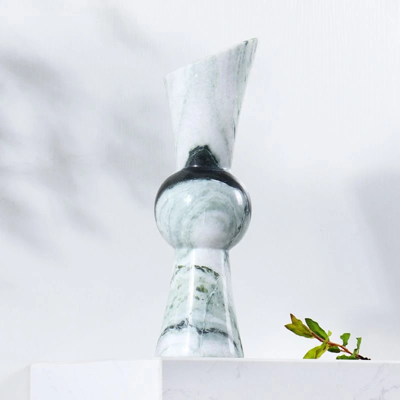 Green marble vase 2 Green marble vase 2